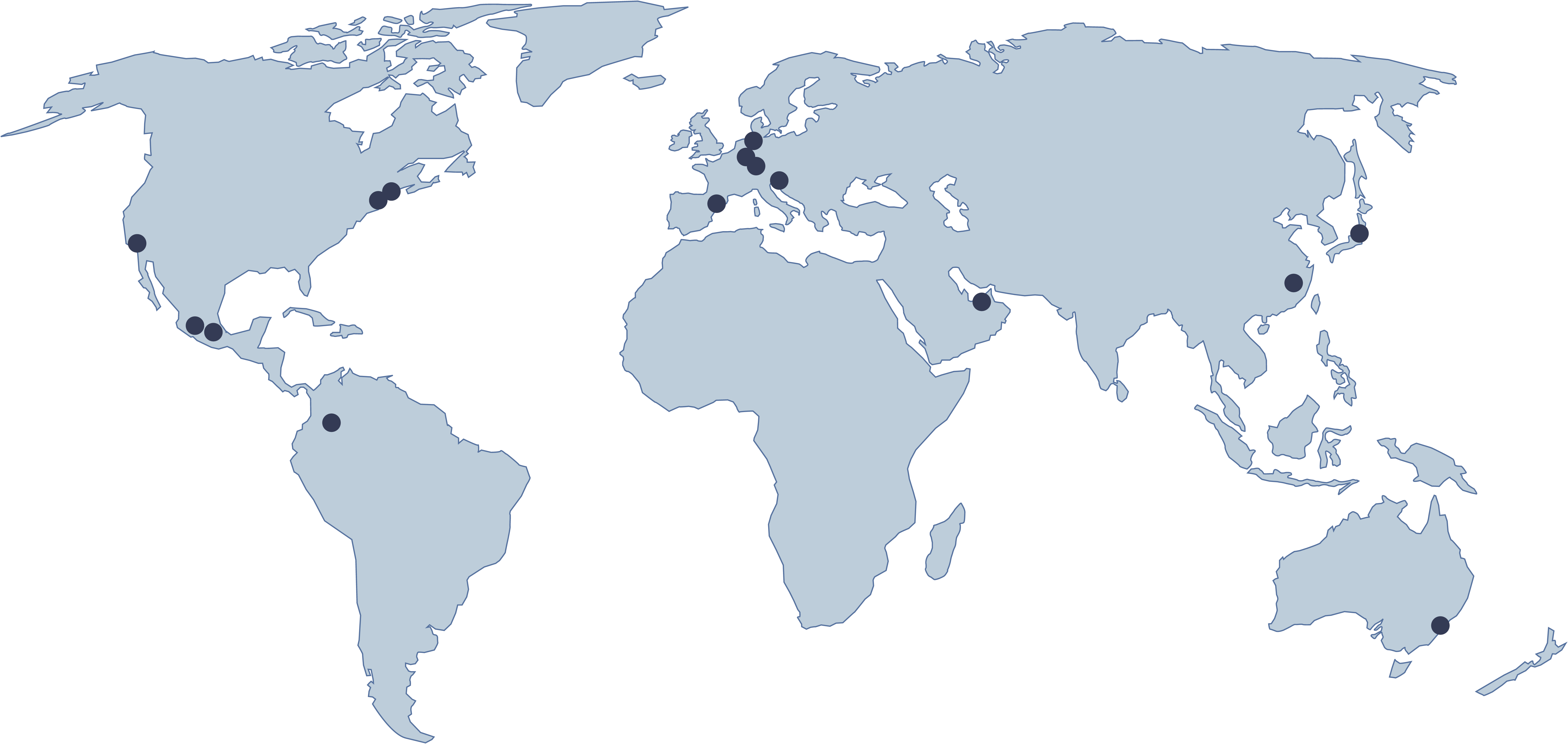 World map showing Henkel locations