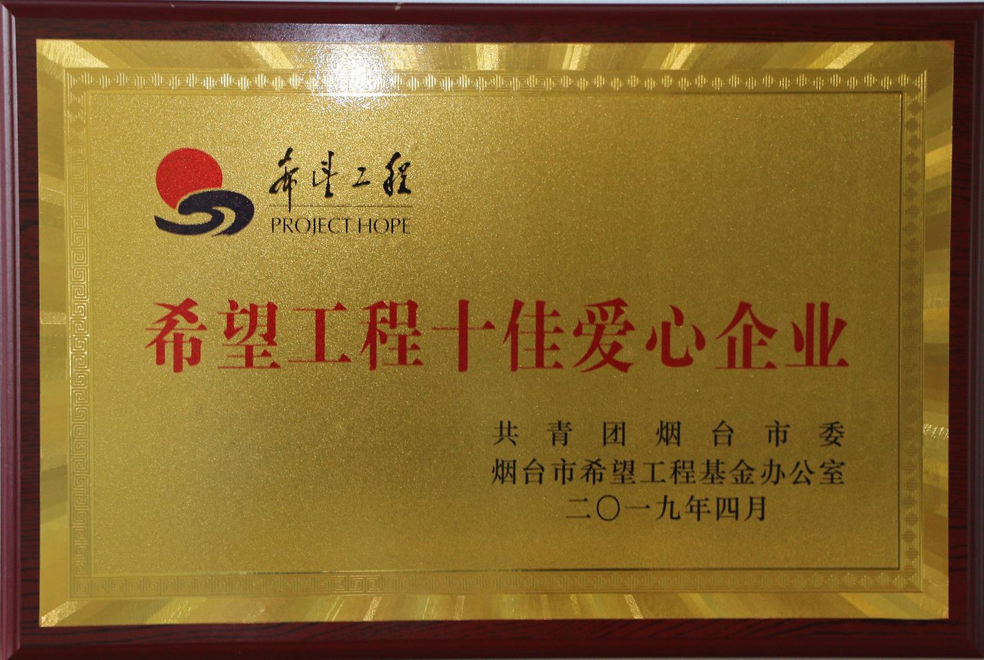 Henkel won the "Top Ten Caring Enterprise of Hope Project" award